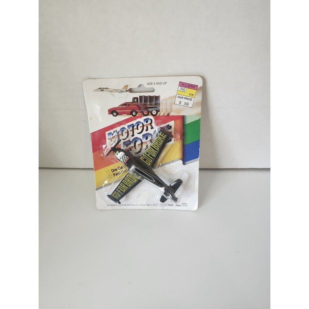 Motor Force  Die Cast Metal “ Go For Broke “ Airplane￼ Vintage